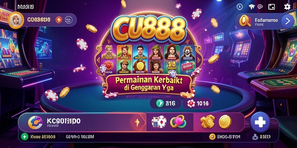 Screenshot CU888 menampilkan antarmuka bermain Kasino yang menarik dan interaktif.