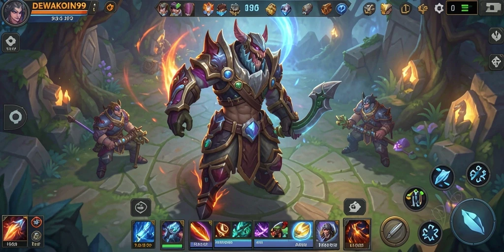 Tampilan gameplay seru dan grafis menawan di DEWAKOIN99.