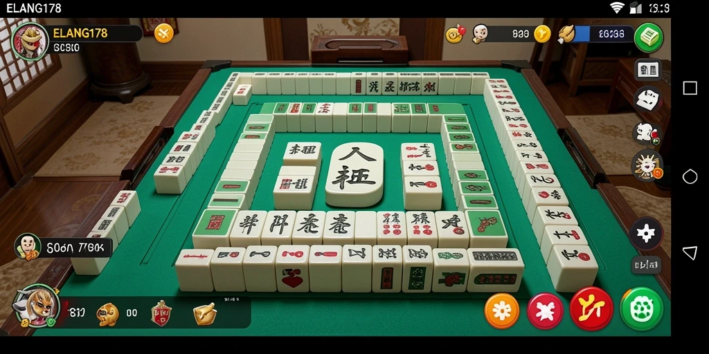 Screenshot permainan ELANG178 menampilkan elemen Mahjong yang menarik.