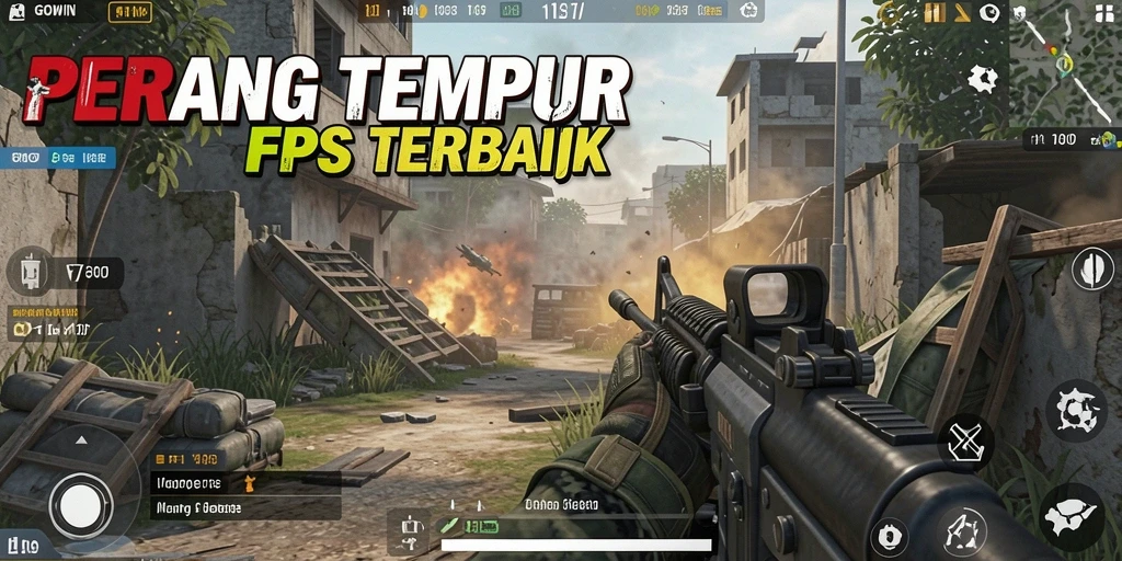 Screenshot utama GOWIN menampilkan gameplay FPS yang mendebarkan dalam aksi.
