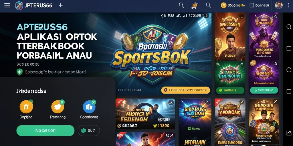 Tampilan gameplay menarik dari aplikasi Sportsbook JPTERUS66.