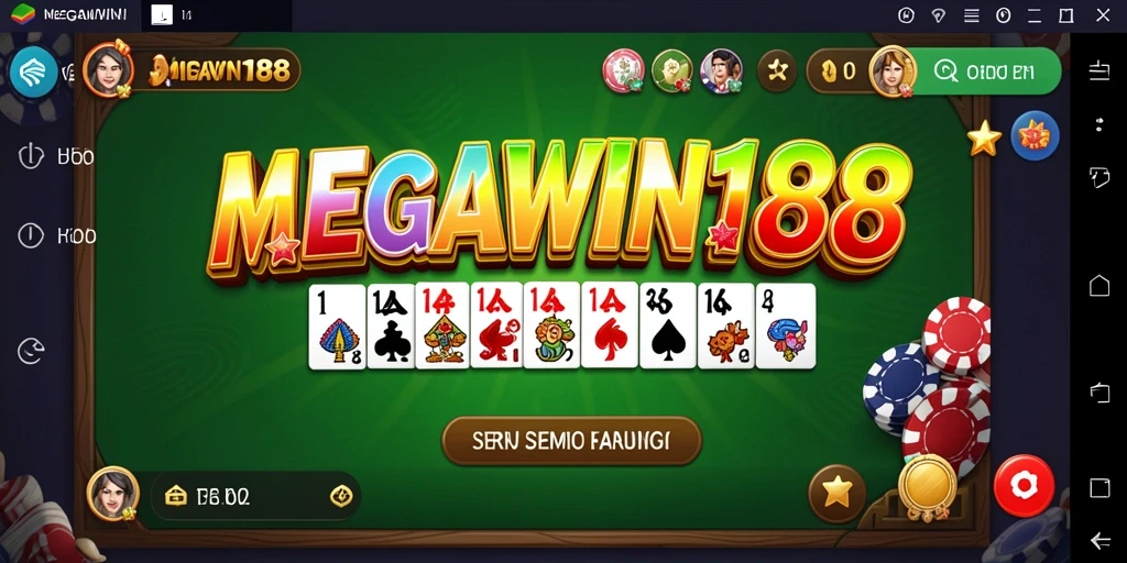 Tampilan gameplay MEGAWIN188 yang mendebarkan dalam permainan Domino.