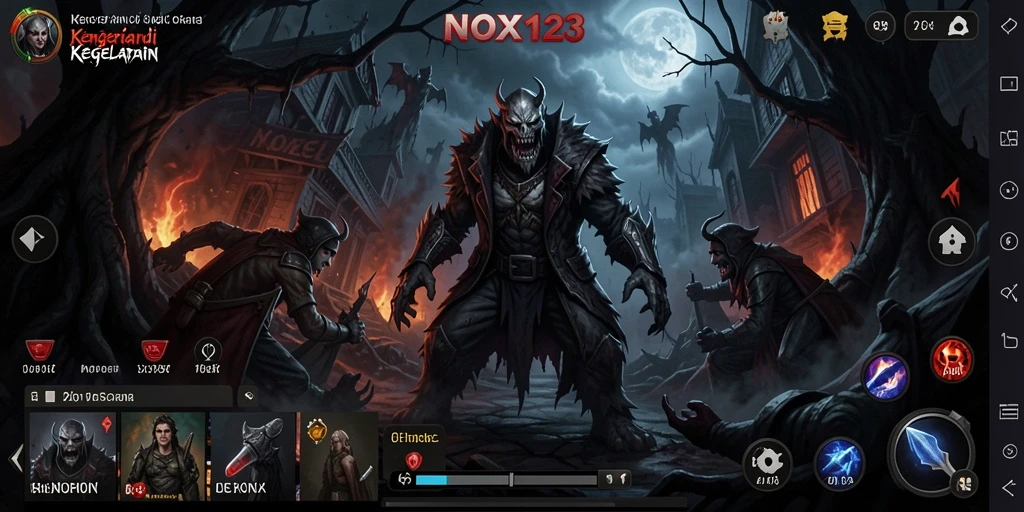 Gameplay menyeramkan di NOX123 yang penuh ketegangan.