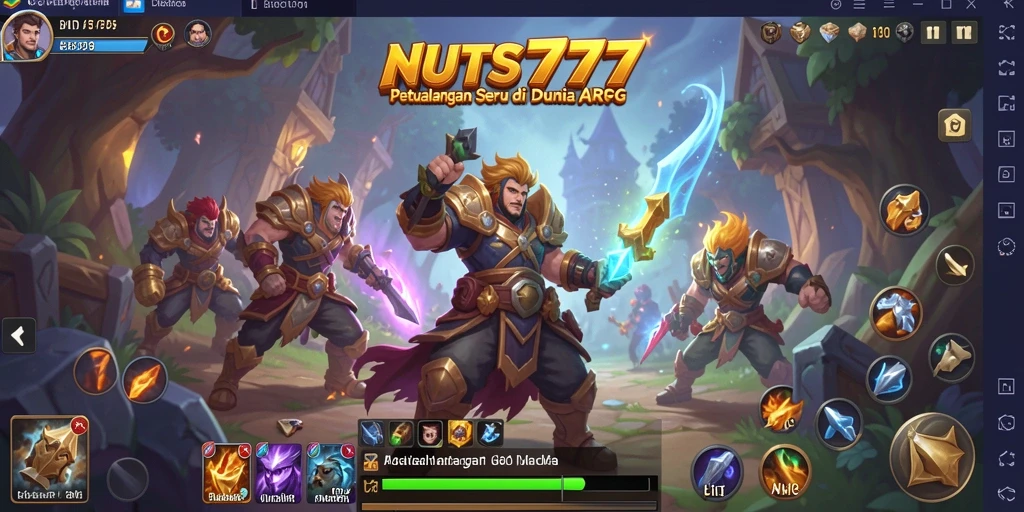 Tangkapan layar aksi seru gameplay NUTS777 dalam dunia ARPG.