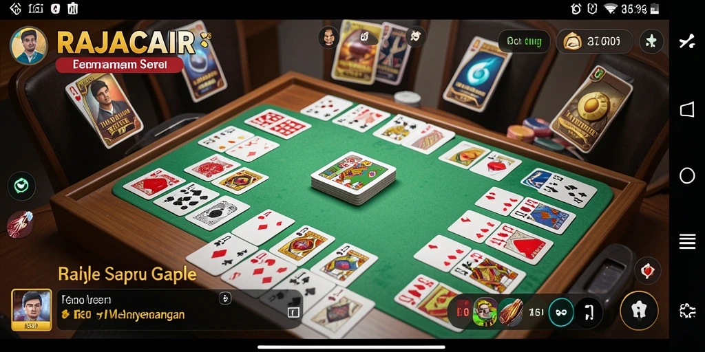 Gameplay seru dan interaktif dari RAJACAIR di papan Gaple.