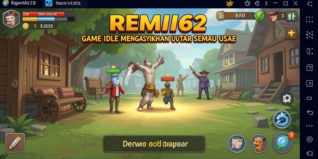 Tangkapan layar utama <strong>REMI62</strong> menunjukkan gameplay yang simpel dan mengasyikkan.