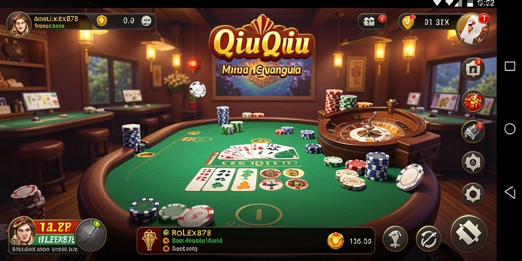 Tampilan gameplay seru di ROLEX878 dengan pengalaman QiuQiu yang menantang.